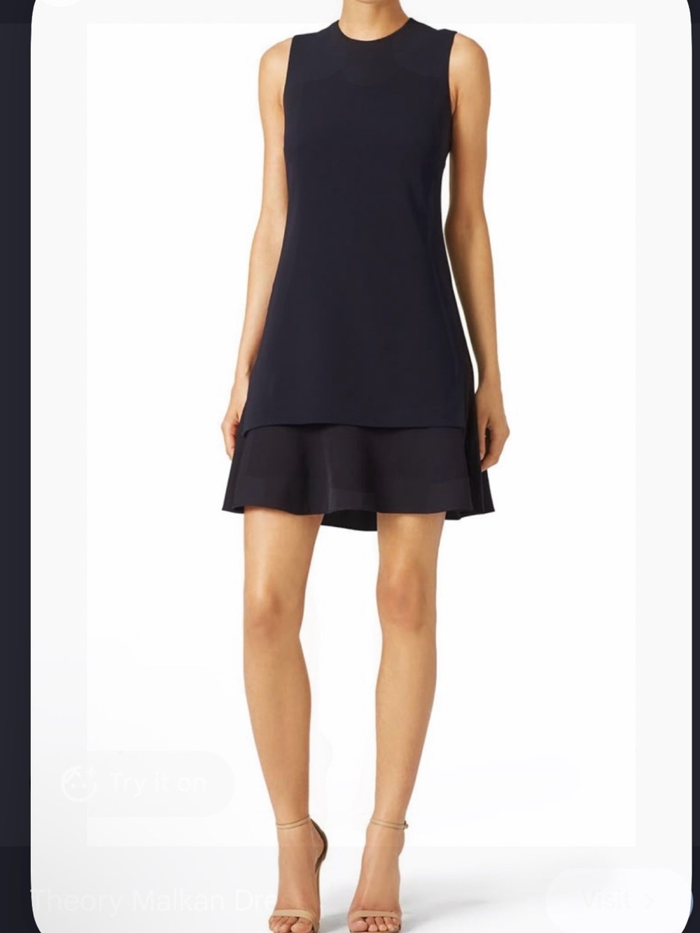 Theory Malkan Admiral Crepe Shift Dress